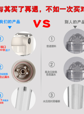 10寸透明滤瓶防爆前置配件净水器