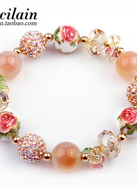 奥地利水晶手链森系女手串