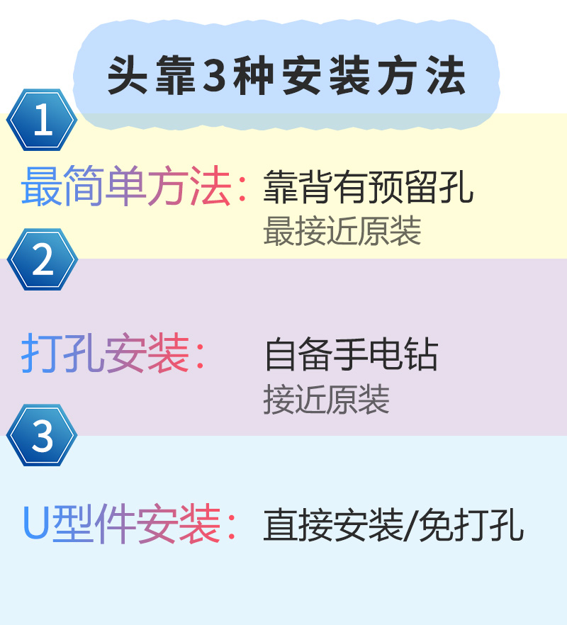 白色高矮可调节电脑椅办公椅网布椅职员椅转椅子头枕头靠靠枕加装 - 图2