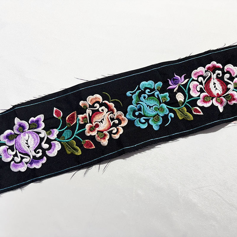 新款刺绣花边条 少数民族服装布依族裙摆装饰配饰宽绣花条辅料,淘宝优惠券,粉丝福利购,淘宝优惠卷