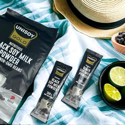 新加坡进口unisoy非转基因黑豆奶粉 高蛋白高营养无蔗糖豆浆粉 - 图0