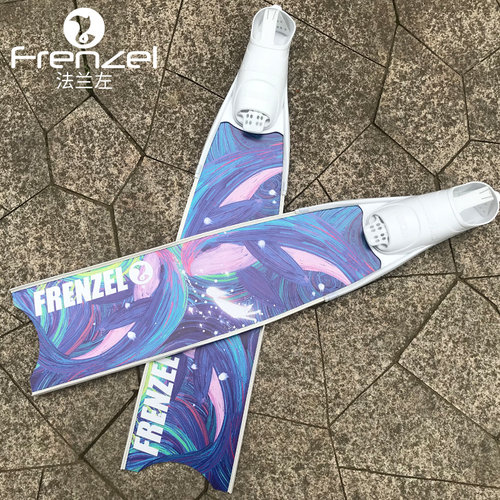 FRENZEL自由潜脚蹼防水通用保护贴膜 C4 V3等 可来图订制签名LOGO - 图0