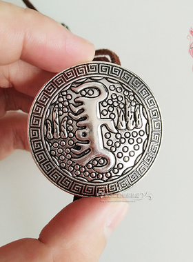 蒙古族项链佩饰蒙文通用元素复古