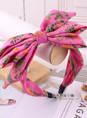 发箍布艺碎花多层立体