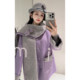 Guo Guo original quiet luxury 100 wool double-sided coat for women medium long scarf style coat