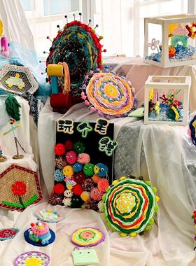 油纸伞diy工艺伞骨架古风花伞拍照道具花瓣满天星手工环创编制伞