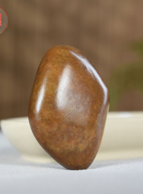 天然玉石和田玉籽料沁色手把件