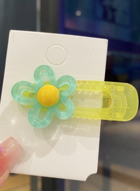 新款花朵发卡宝宝儿童刘海鸭嘴夹