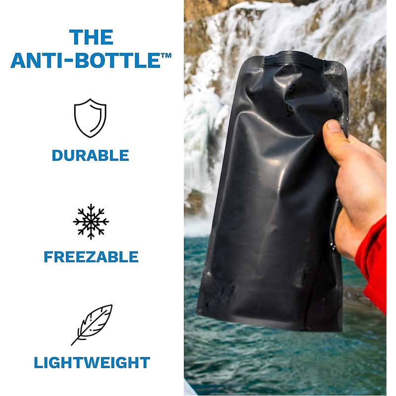 塑料饮水袋 可折叠水壶 Vapur 美代购 户外便携饮水袋 可冰镇 1升