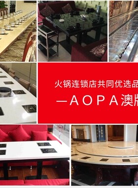 AOPA澳牌 H9火锅专用电磁炉商用嵌入式方形线控火锅炉大功率2000W