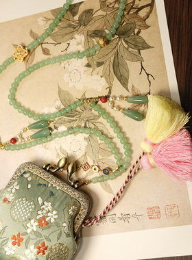 中国风复古零钱包国风礼物可放银行卡斜挎项链多戴链