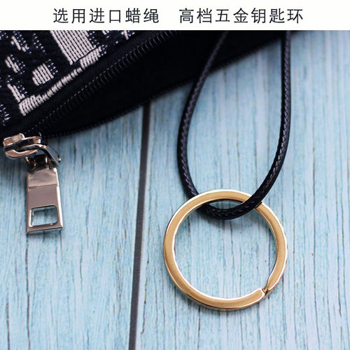 男女小巧钥匙包 大容量多功能汽车帆布艺迷你小零钱包收纳锁匙包 - 图1