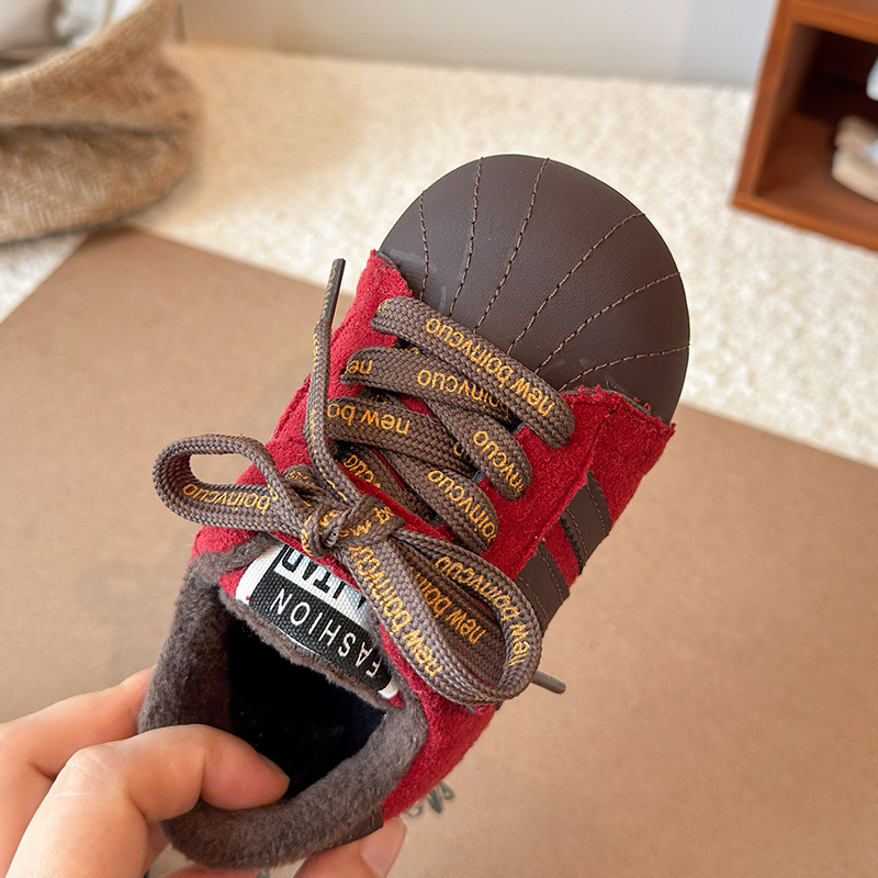 儿童鞋子加绒宝宝勃肯鞋2025冬季新款男童二棉板鞋女童薄绒德训鞋,淘宝优惠券,粉丝福利购,淘宝优惠卷