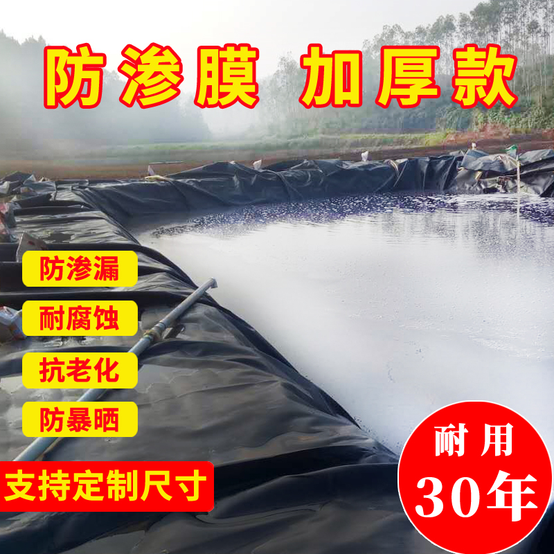 鱼塘防渗膜水产养殖帆布存储蓄水池鱼池专用防水布池加厚塑料油布 - 图1