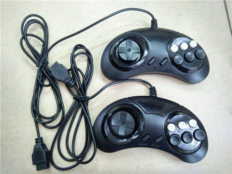 怀旧电视游戏机FC红白机黄卡九针孔牛角弯角双人高品质手柄 - 图1