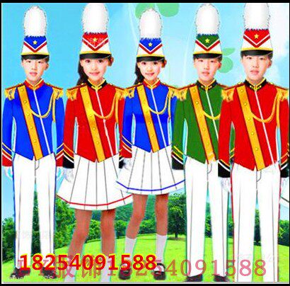 新款鼓号队服装少儿升旗手中小学生仪仗队鼓乐队幼儿园儿童演出服 - 图1