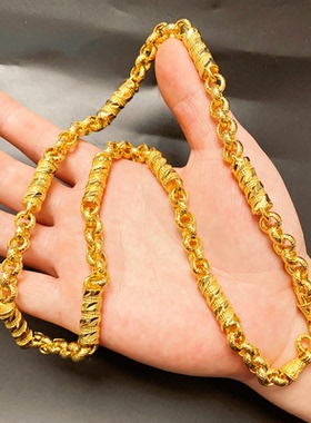 越南沙金项链男士仿真黄金纯金链