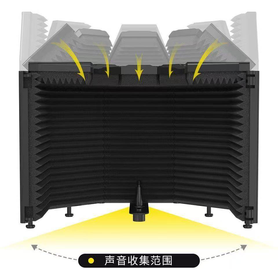 梨花多层隔音麦克风隔音罩录音棚家用降噪消音混响话筒防风家庭用,淘宝优惠券,粉丝福利购,淘宝优惠卷