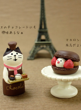 猫部杂货马卡龙烘焙各种食玩摆件