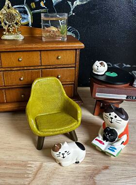 猫部杂货撸猫日常可爱摆件日式闲暇亲子时刻微场景公仔车载礼物