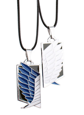 动漫周边进击的巨人自由之翼调查兵团金属钥匙扣吊坠项链跨境