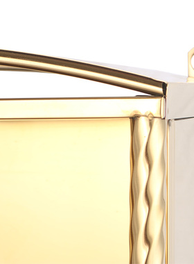 客厅不锈钢金色天官赐福