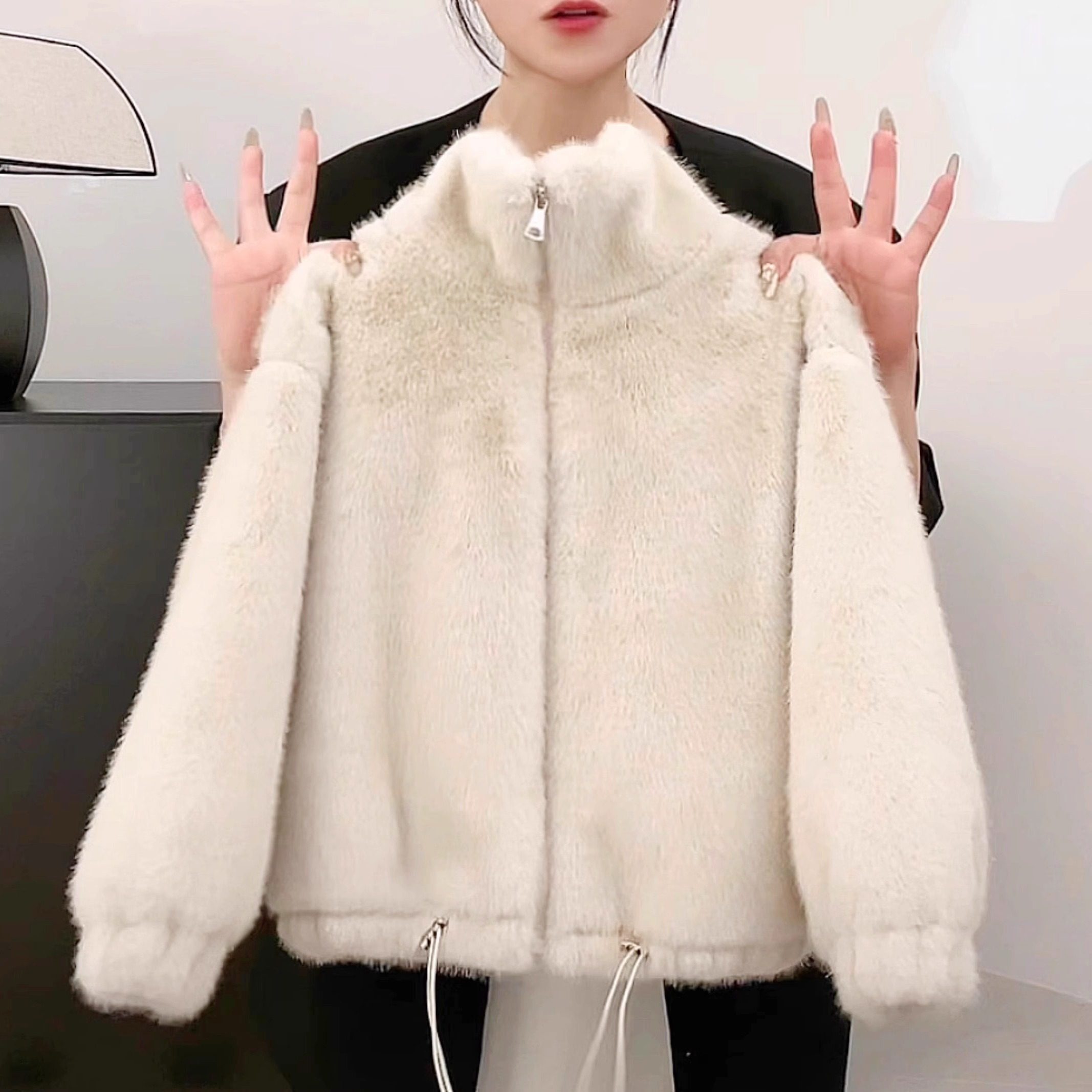 2025冬季新款儿童棉衣女童洋气加绒加厚棉服宝宝保暖皮草毛毛外套,淘宝优惠券,粉丝福利购,淘宝优惠卷