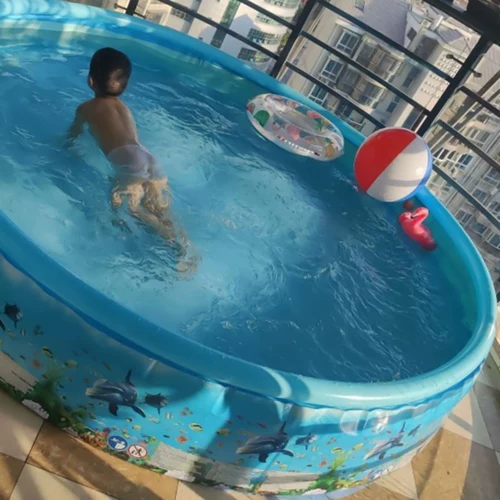 Складной уличный надувной бассейн для игр в воде