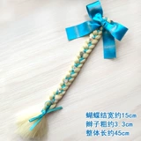 Парик для принцессы с косичкой, детская заколка для волос, аксессуар для волос