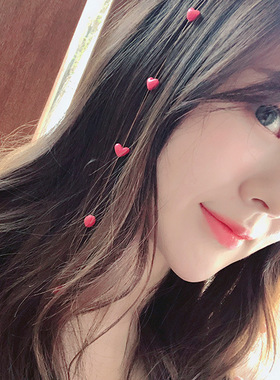花朵ins甜美风爱心发梳隐形bb夹