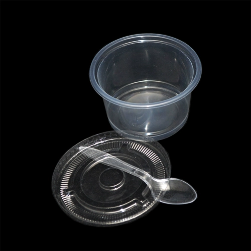 Один -время экологически чистая чаша PP Puding Cup Plastic 1000/кусок с бесплатной доставкой крышки
