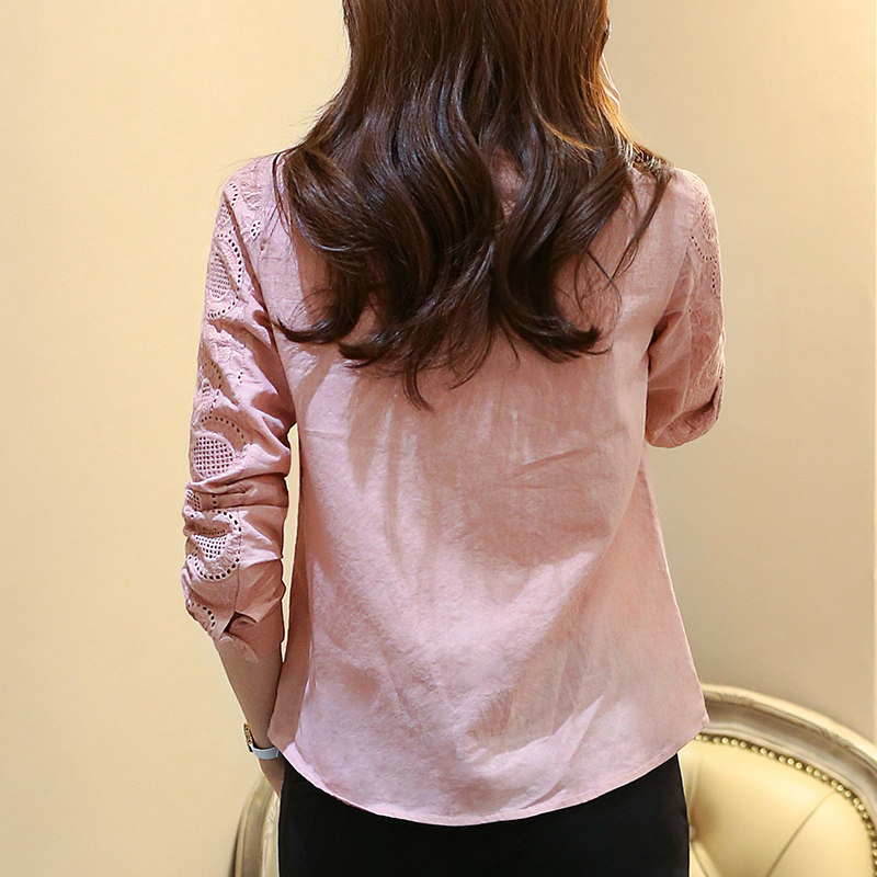 2020秋季新款polo领衬衣洋气打底衫 香菲丽莎衬衫