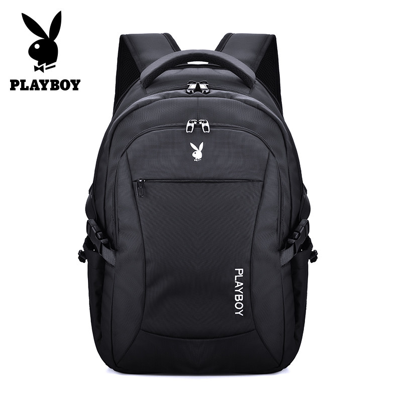 花花公子男士大容量高中电脑双肩包 鹏步服饰双肩背包