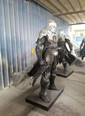 户外景观玻璃钢雕塑人物模型定制