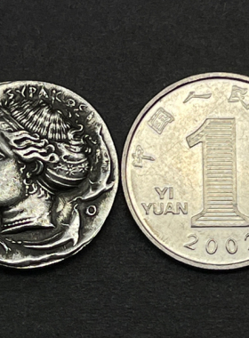 月亮女神希腊阿尔忒弥银币吊坠