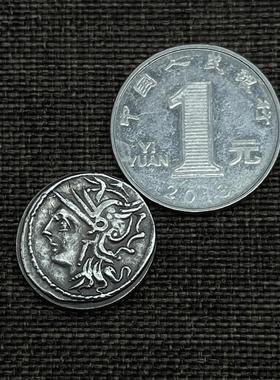 古罗马银币吊坠纯银复刻硬币项链