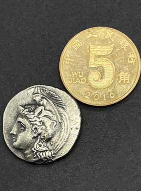 希腊神话古币饰品纯银复刻水瓶座