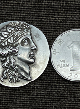 酒神狄奥尼索斯银币纯银吊坠情侣