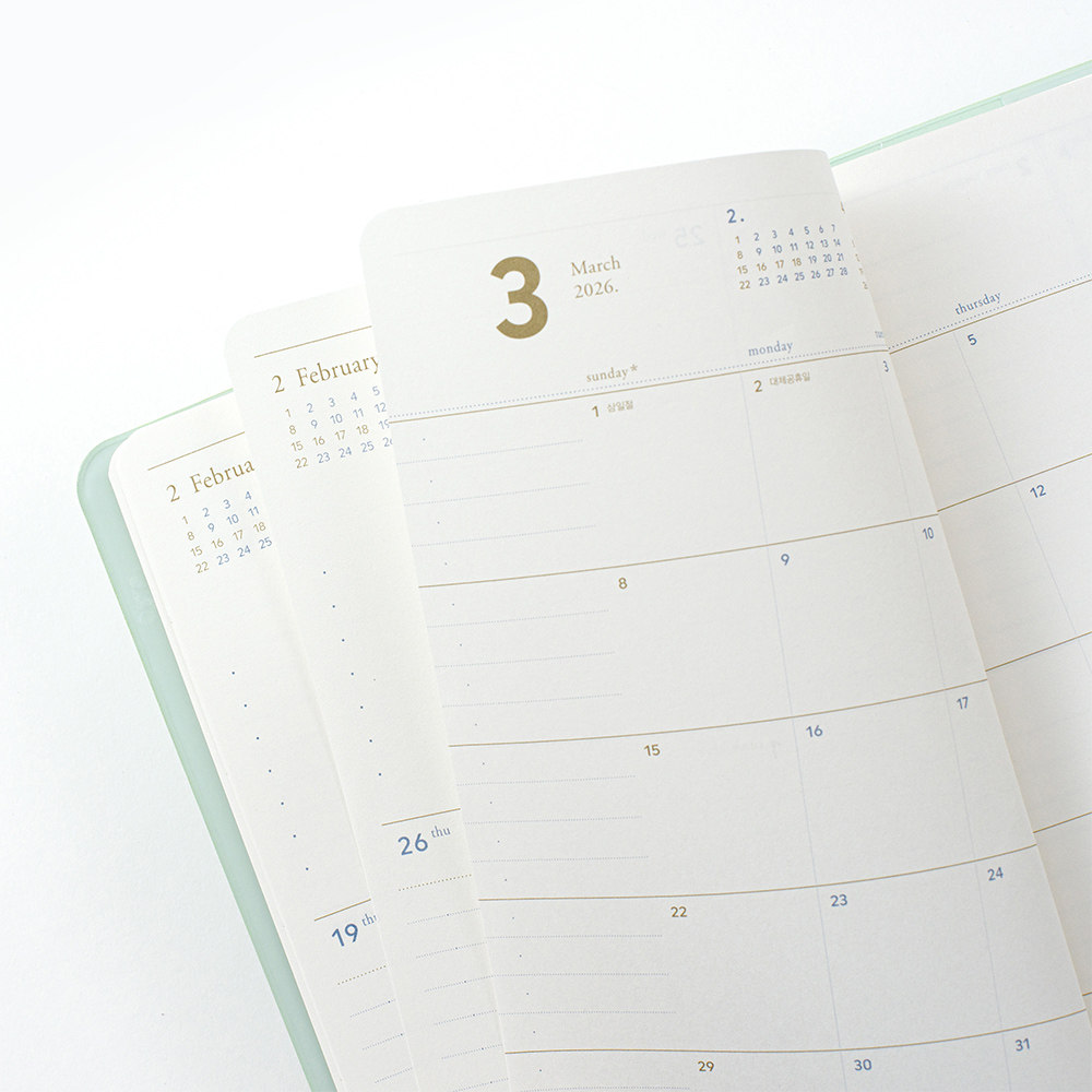韩国full软皮面2026日期型周计划月循环日程本手帐笔记记事本手账,淘宝优惠券,粉丝福利购,淘宝优惠卷