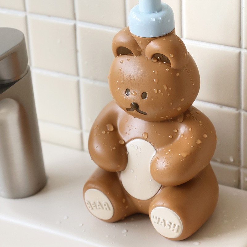 韩国romane可爱小熊起泡器洗手液洗面奶沐浴露按压式起泡瓶分装瓶,淘宝优惠券,粉丝福利购,淘宝优惠卷