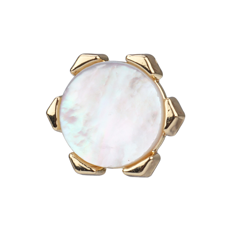 PINGGUOWU 白蝶贝又称白珠母贝深邃光泽质感贝壳高档衬衣服饰钮扣 - 图3