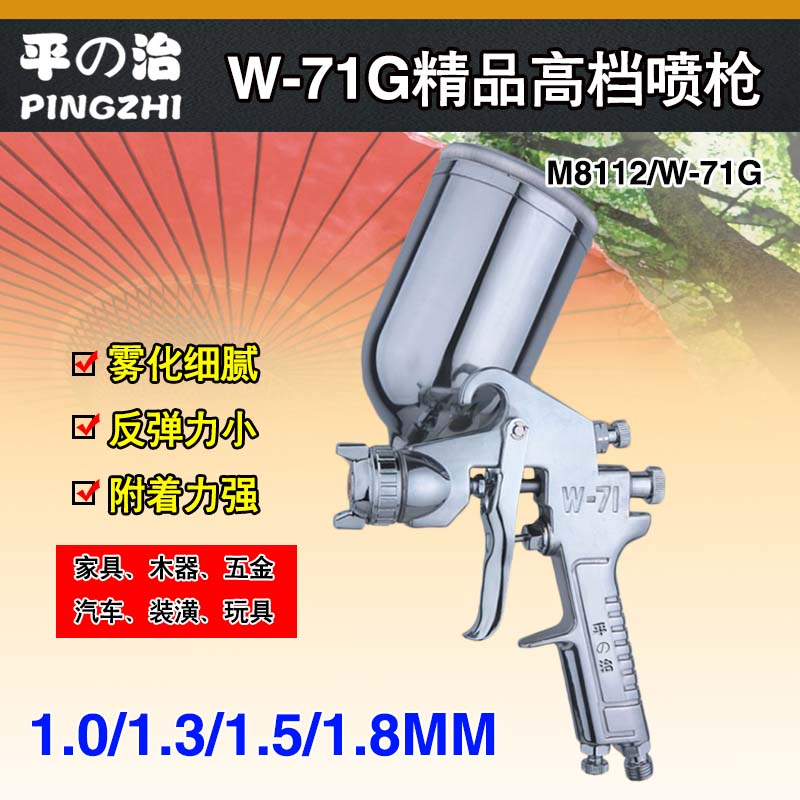 平治W-71汽车油漆W77上壶下壶原装家具喷枪高雾化涂料移门喷漆枪 - 图0