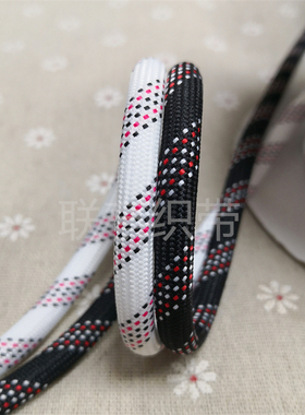 7MM粗间色跳点圆绳手袋包包手工DIY编绳手机挂绳宠物牵绳服装帽绳