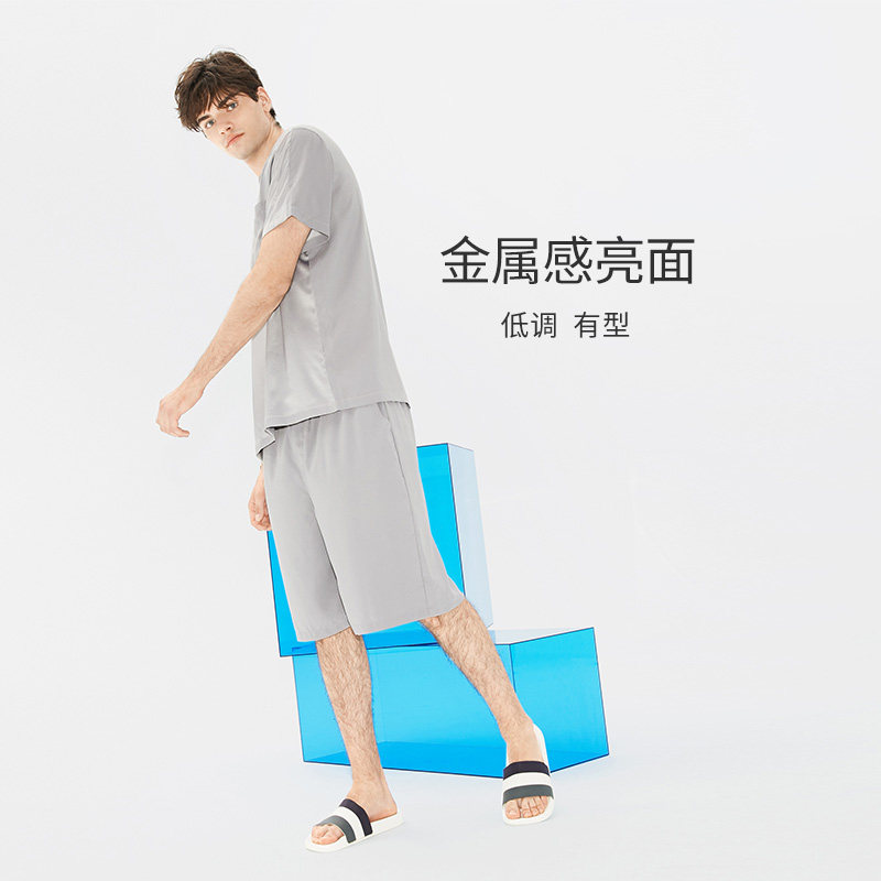 淳度夏短袖短裤休闲可外穿男士睡衣 淳度服饰睡衣/家居服套装
