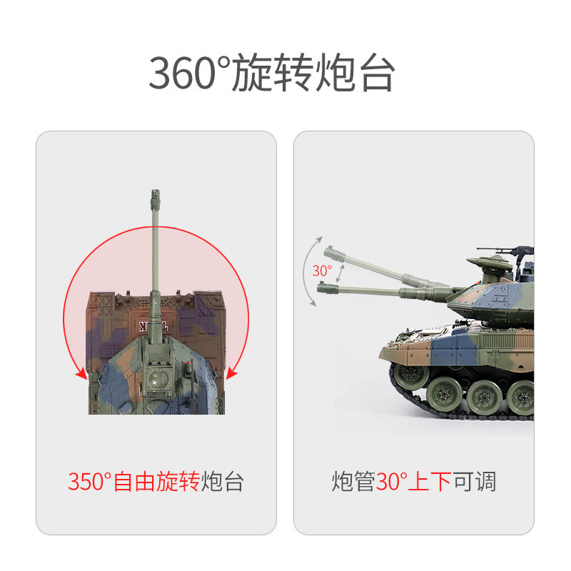 儿童遥控履带式金属越野汽车坦克 聪宝宝玩具电动/遥控车