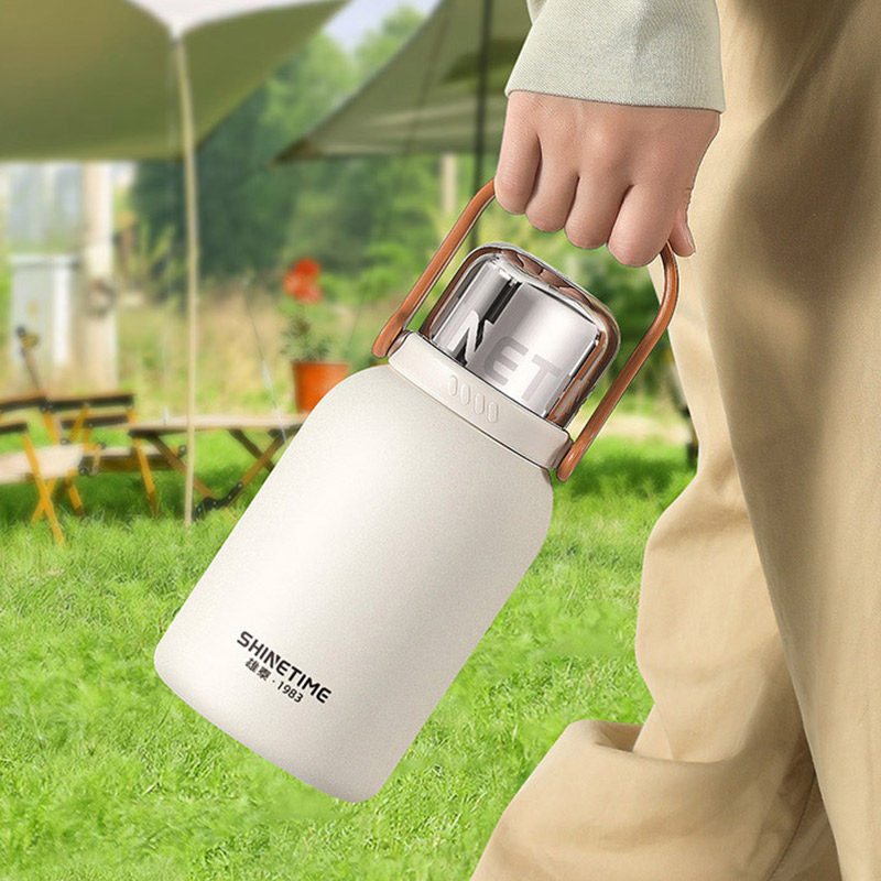 雄泰保温杯大容量水杯2024新款女316L不锈钢高颜值女生水壶带吸管