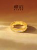 Ming brand jewelry ancient pure gold ring fashionable shiny diamond ring pre-sale JRN0285