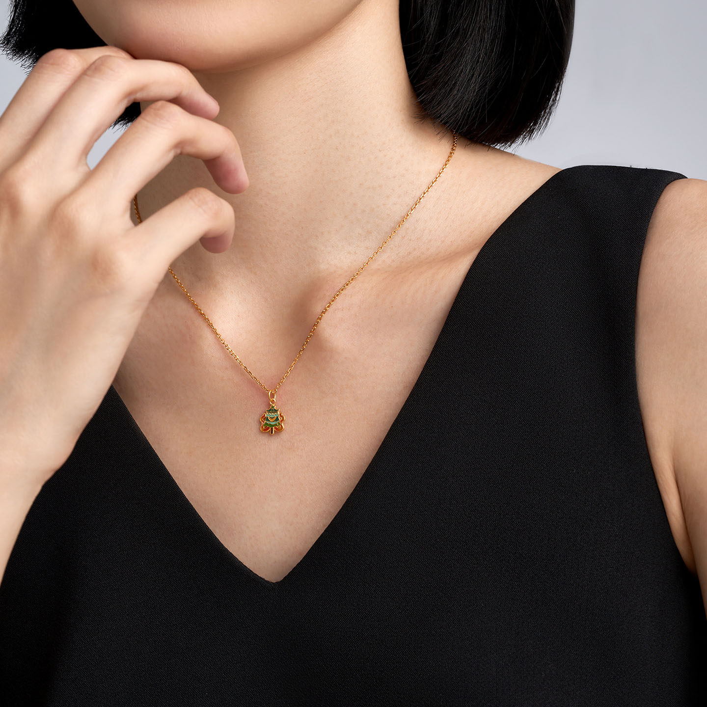 明牌珠宝八瑞相黄金吊坠 足金珐琅彩吉祥八宝胜利幢挂件AFC0893,淘宝优惠券,粉丝福利购,淘宝优惠卷