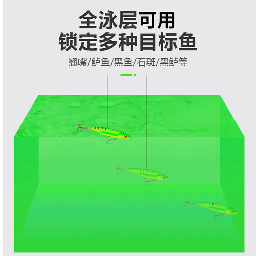 铜包铅龙牙金属VIB颤泳全泳层假饵淡海水7 14 17克路亚饵鱼饵 - 图3
