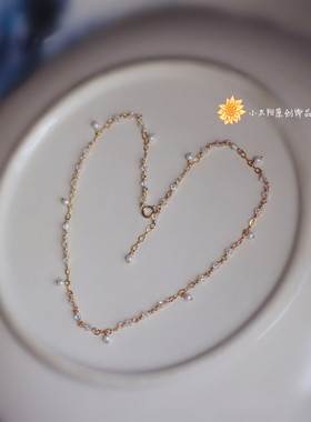 满天星颈链珍珠女珍珠